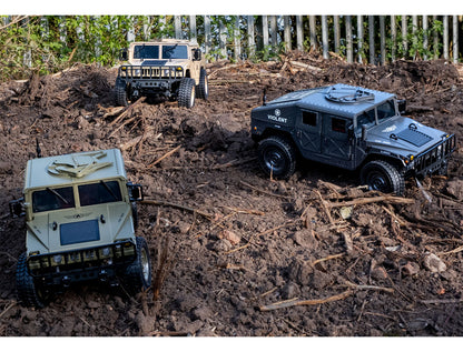 E-ZEE - RC 1/16 4WD RC HUMMER MILITARY TRUCK - DESERT SAND - (Lipo Battery & Charger Included) - EZ-G2069DS