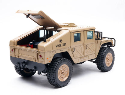 E-ZEE - RC 1/16 4WD RC HUMMER MILITARY TRUCK - DESERT SAND - (Lipo Battery & Charger Included) - EZ-G2069DS