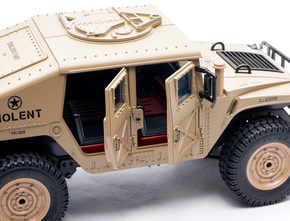 E-ZEE - RC 1/16 4WD RC HUMMER MILITARY TRUCK - DESERT SAND - (Lipo Battery & Charger Included) - EZ-G2069DS