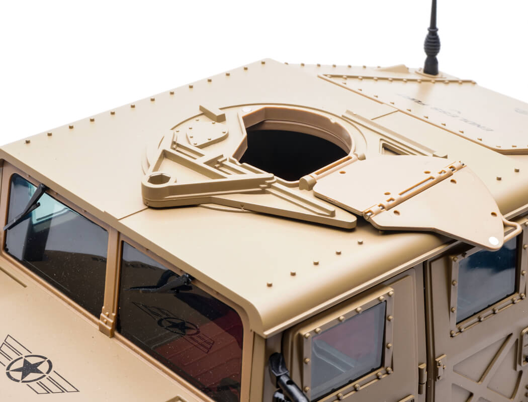 E-ZEE - RC 1/16 4WD RC HUMMER MILITARY TRUCK - DESERT SAND - (Lipo Battery & Charger Included) - EZ-G2069DS