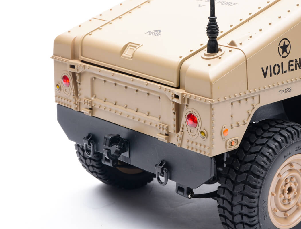 E-ZEE - RC 1/16 4WD RC HUMMER MILITARY TRUCK - DESERT SAND - (Lipo Battery & Charger Included) - EZ-G2069DS