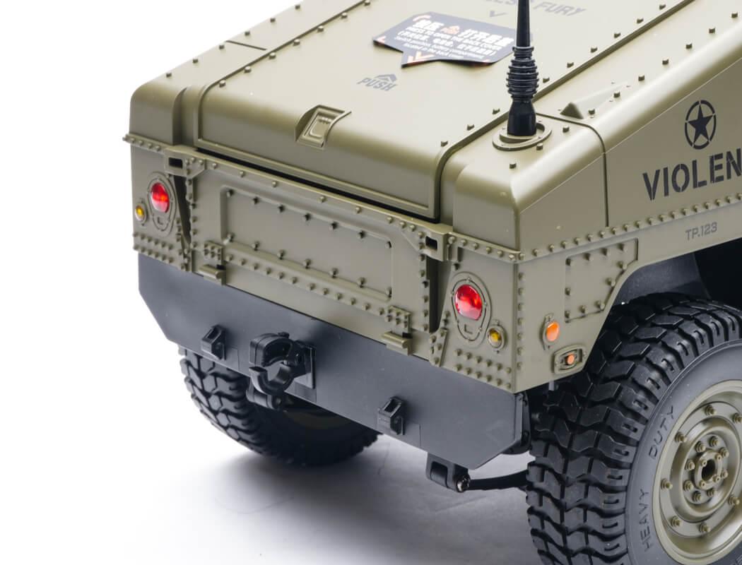 E-ZEE RC - 1/16 4WD RC HUMMER MILITARY TRUCK RTR - GREEN - EZ-G2069GN (Battery & Charger Included)