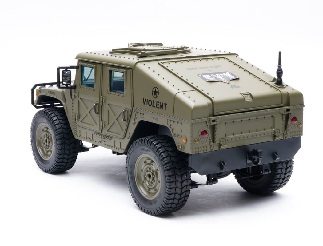 E-ZEE RC - 1/16 4WD RC HUMMER MILITARY TRUCK RTR - GREEN - EZ-G2069GN (Battery & Charger Included)