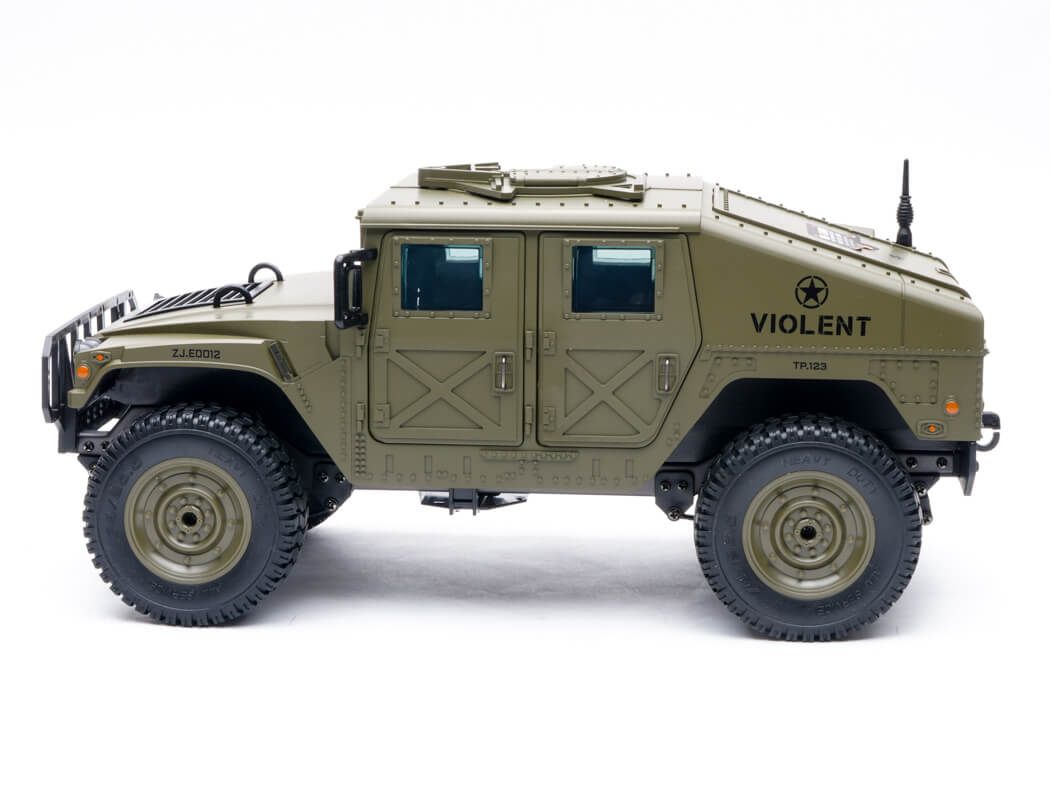 E-ZEE RC - 1/16 4WD RC HUMMER MILITARY TRUCK RTR - GREEN - EZ-G2069GN (Battery & Charger Included)