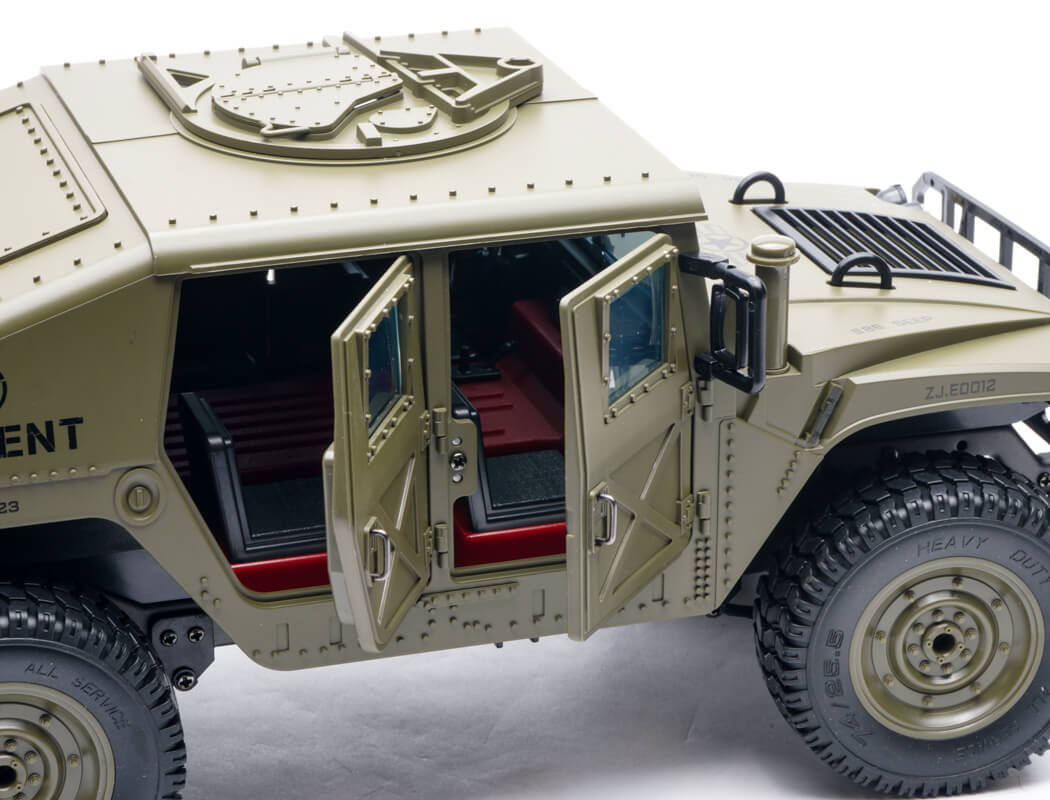 E-ZEE RC - 1/16 4WD RC HUMMER MILITARY TRUCK RTR - GREEN - EZ-G2069GN (Battery & Charger Included)