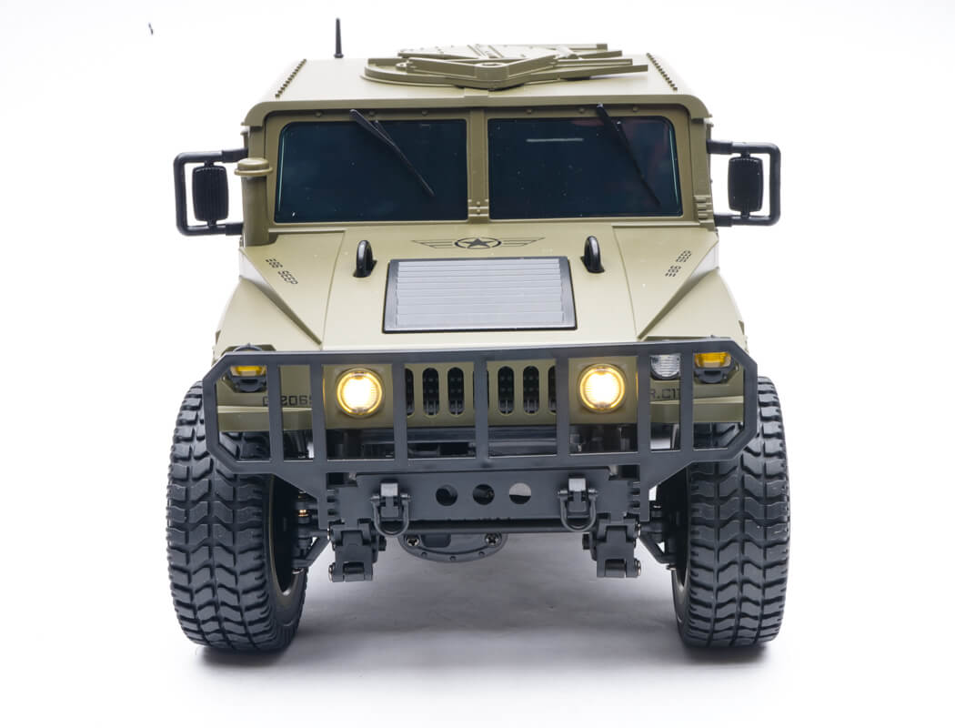 E-ZEE RC - 1/16 4WD RC HUMMER MILITARY TRUCK RTR - GREEN - EZ-G2069GN (Battery & Charger Included)