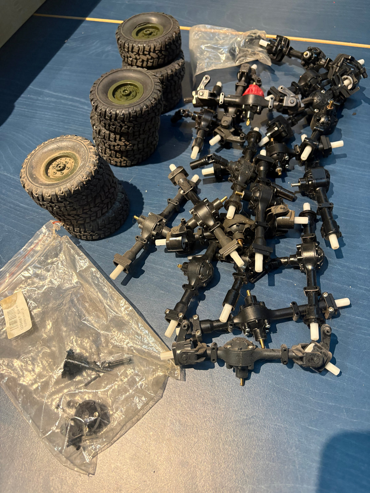 Used - Job load of 1/18 Rock Crawler Axles & Wheels