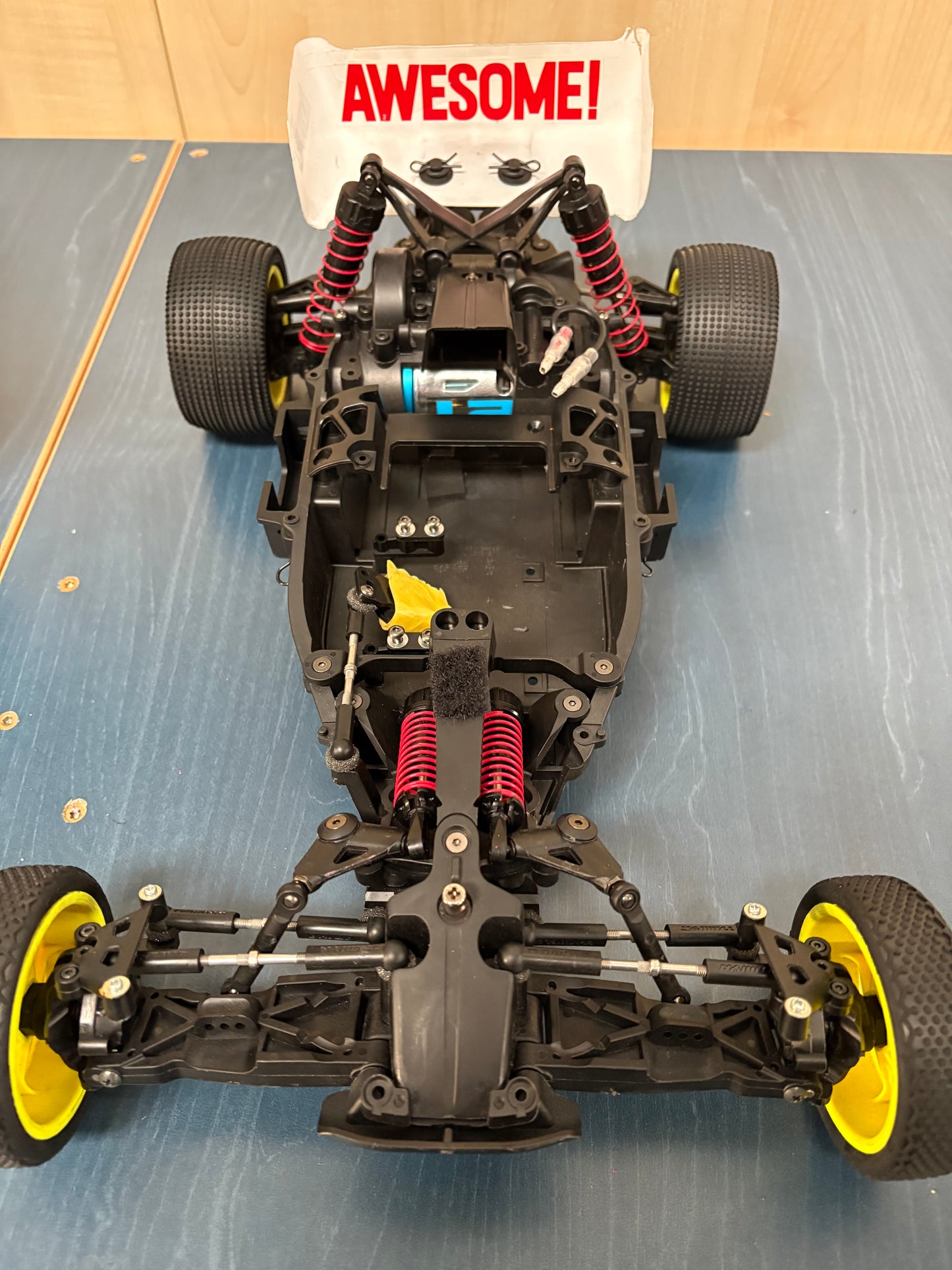 Ex-Demo Used - TAMIYA 58697  - RC ASTUTE 2022 (TD2) - 1/10 Pro RC 2WD BUGGY (Comes with Motor & Spares - Needs Radio, Servo, Battery, Charger & ESC) fitted with nearly new carpet tires.