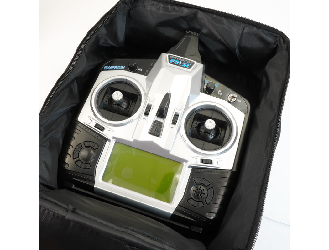 FASTRAX - TRANSMITTER BAG for Stick Radio (Perfect for Extronix/Futaba) - FAST685 (With carry handle and front pocket zipper)