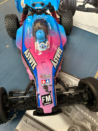 Used - TAMIYA 58697  - RC ASTUTE 2022 (TD2) - 1/10 Pro RC 2WD BUGGY PINK/BLUE(Comes with Motor & ESC - Needs Radio, Servo, Battery, Charger & ESC)