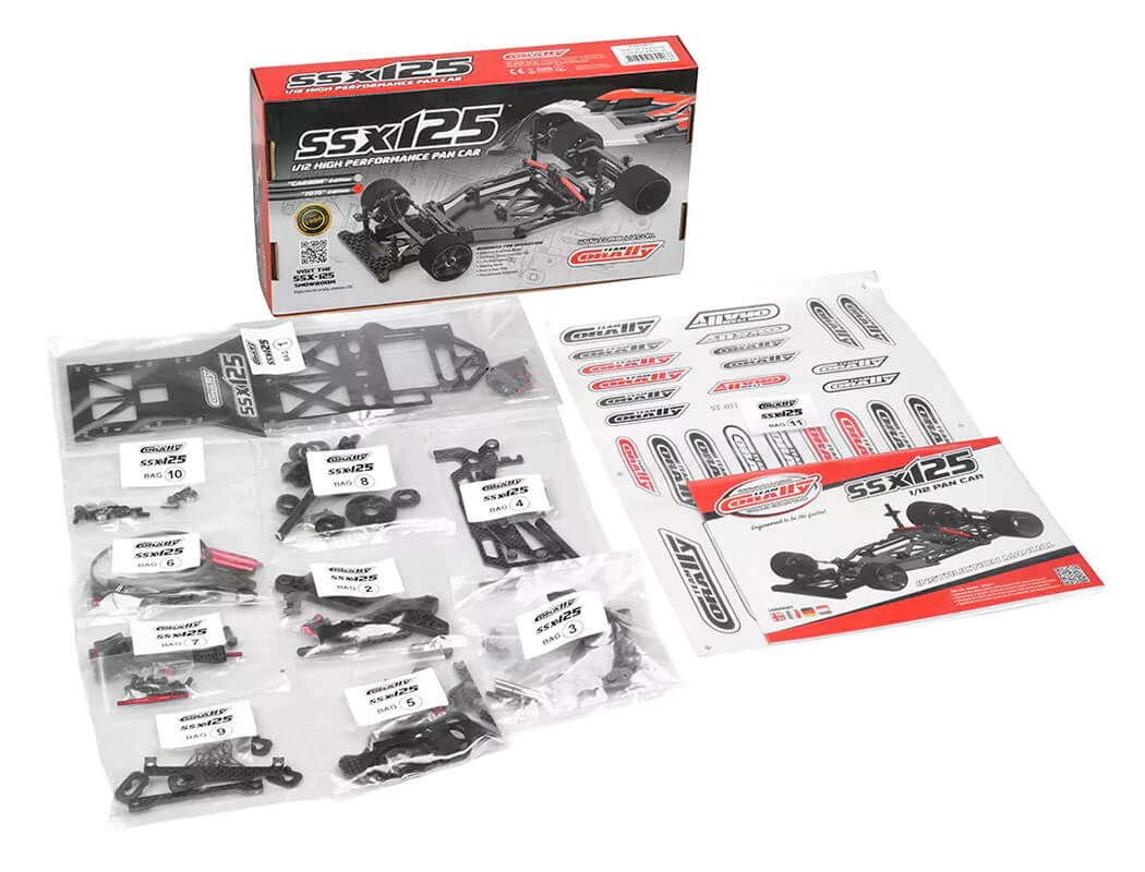 CORALLY - 1/12 SSX-125 7075 ALUMINIUM LMP / GT12 RC Car LMGT3 - CHASSIS KIT - C-00105-A
