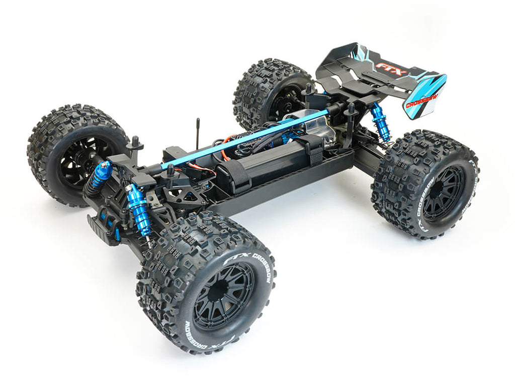 FTX - CROSSBOW 1/10 BRUSHLESS TRUGGY TRUCK RTR - BLUE - INC's LIPO BATTERY, CHARGER & RADIO