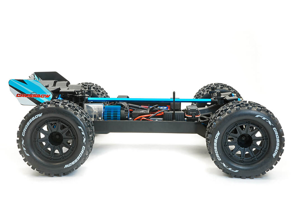 FTX - CROSSBOW 1/10 BRUSHLESS TRUGGY TRUCK RTR - BLUE - INC's LIPO BATTERY, CHARGER & RADIO