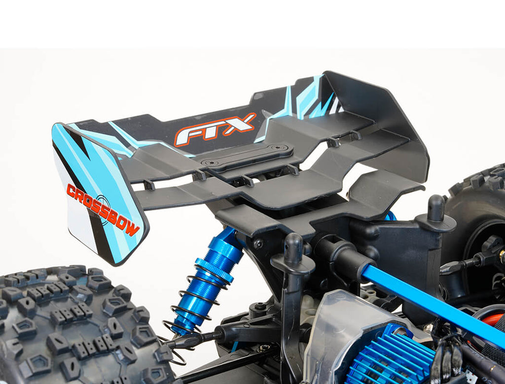 FTX - CROSSBOW 1/10 BRUSHLESS TRUGGY TRUCK RTR - BLUE - INC's LIPO BATTERY, CHARGER & RADIO