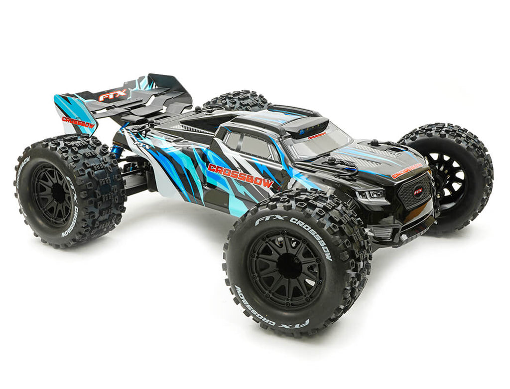 FTX - CROSSBOW 1/10 BRUSHLESS TRUGGY TRUCK RTR - BLUE - INC's LIPO BATTERY, CHARGER & RADIO