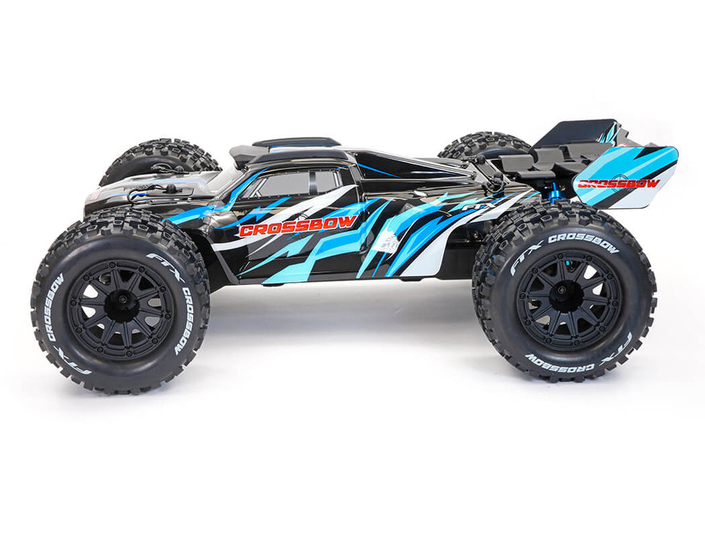FTX - CROSSBOW 1/10 BRUSHLESS TRUGGY TRUCK RTR - BLUE - INC's LIPO BATTERY, CHARGER & RADIO