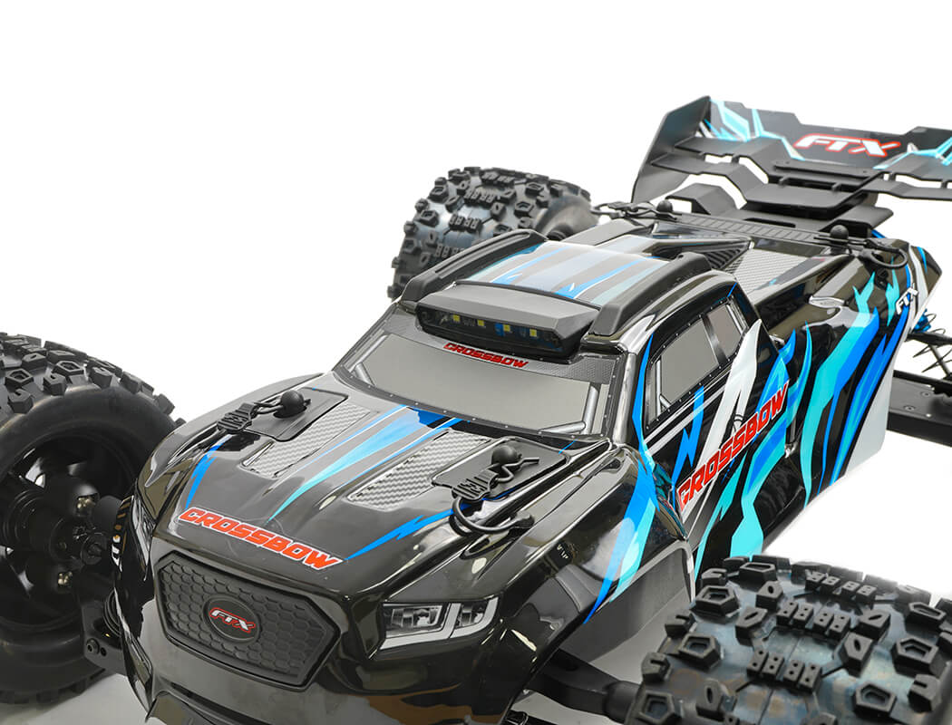 FTX - CROSSBOW 1/10 BRUSHLESS TRUGGY TRUCK RTR - BLUE - INC's LIPO BATTERY, CHARGER & RADIO