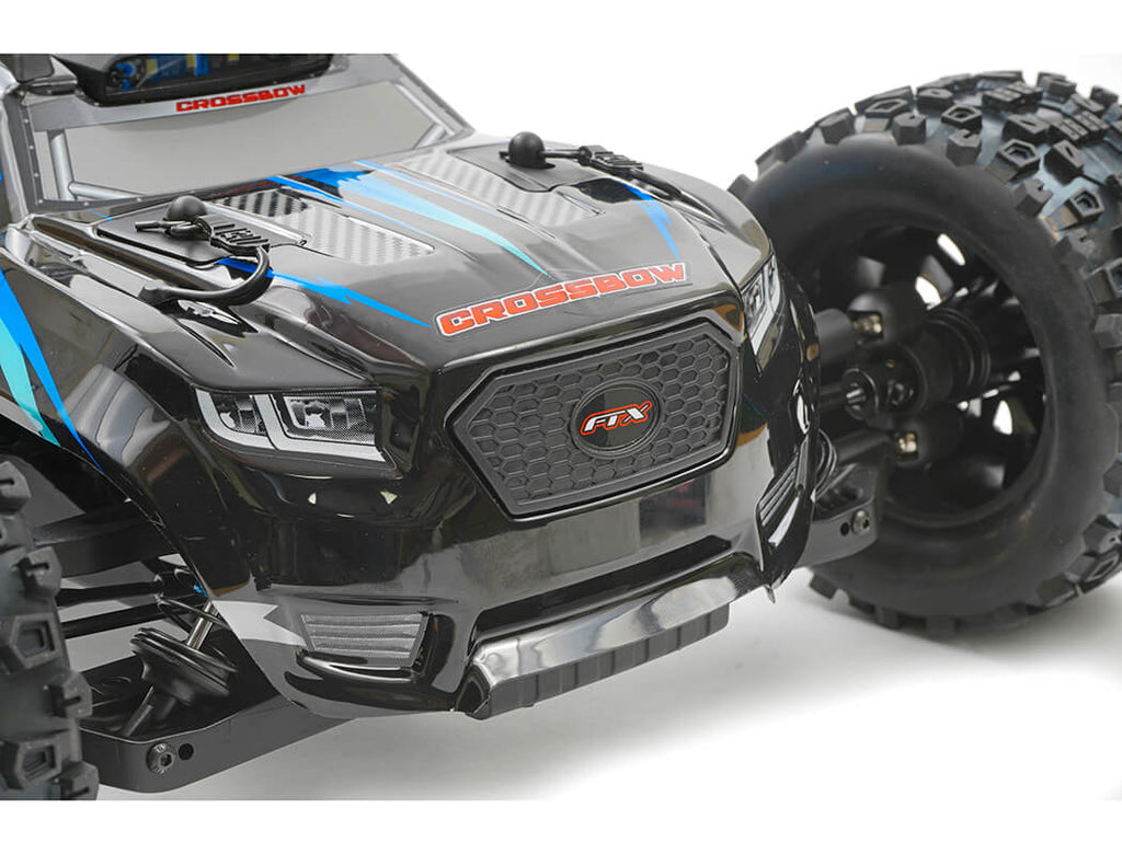 FTX - CROSSBOW 1/10 BRUSHLESS TRUGGY TRUCK RTR - BLUE - INC's LIPO BATTERY, CHARGER & RADIO