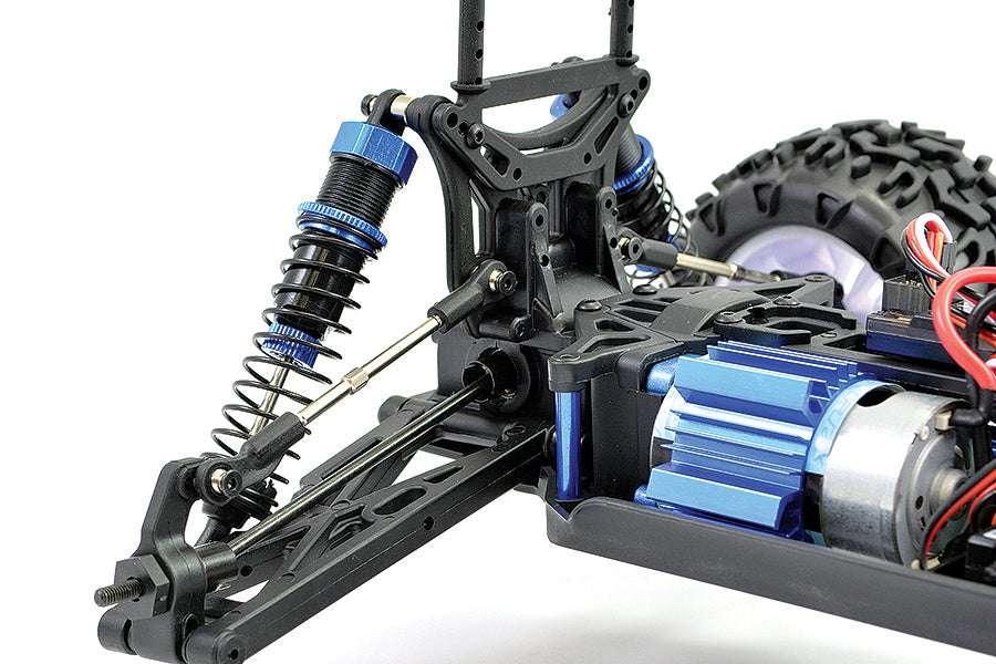 FTX - CARNAGE 2.0 - 1/10th BRUSHED RC TRUCK 4WD RTR - BLUE (With all electrics) - FTX5537B