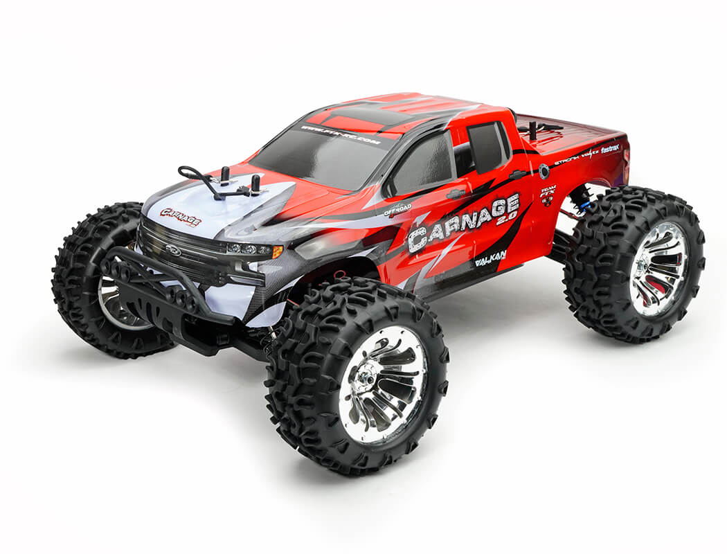 FTX - CARNAGE 2.0 1/10 BRUSHED TRUCK 4WD RTR - RED (Battery & Charger included)