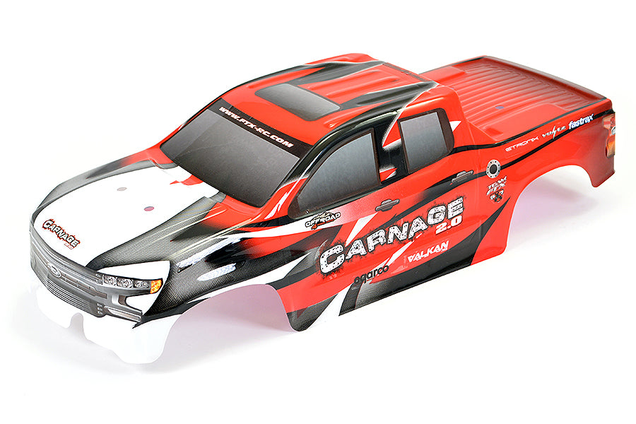 FTX - CARNAGE 2.0 1/10 BRUSHED TRUCK 4WD RTR - RED (Battery & Charger included)