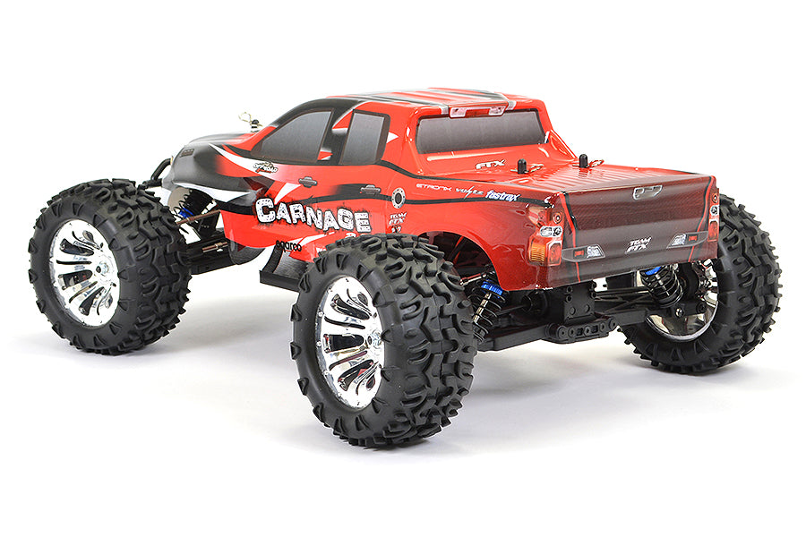 FTX - CARNAGE 2.0 1/10 BRUSHED TRUCK 4WD RTR - RED (Battery & Charger included)