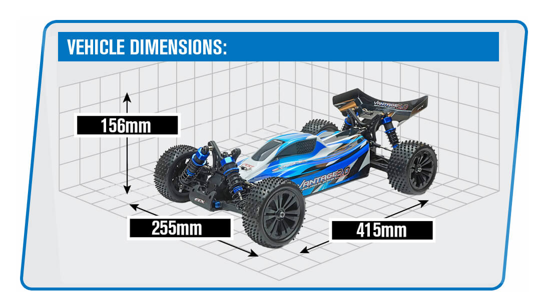 FTX - VANTAGE 2.0 1/10 (BRUSHLESS+Lipo) BUGGY 4WD RTR WITH LIPO BATTERY & CHARGER - FTX5561B