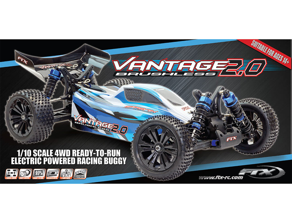 FTX - VANTAGE 2.0 1/10 (BRUSHLESS+Lipo) BUGGY 4WD RTR WITH LIPO BATTERY & CHARGER - FTX5561B (Includes all electrics)