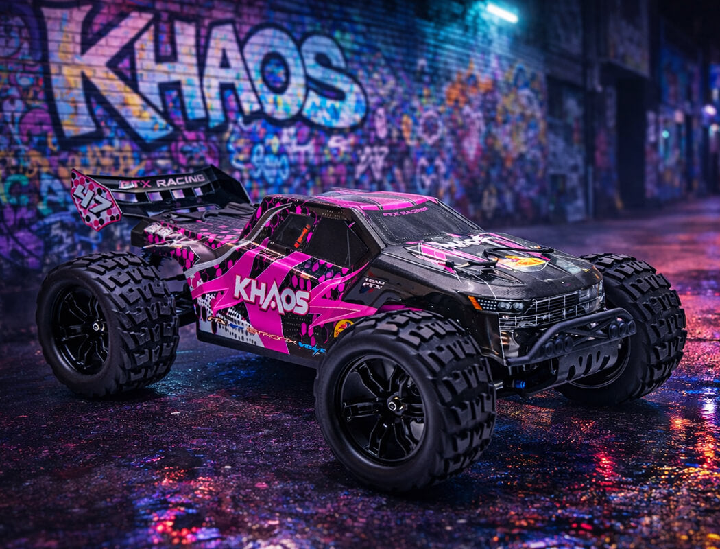 FTX - KHAOS 1/10 RC BRUSHLESS 4WD TRUGGY RTR (WITH 3S LIPO AND CHARGER) - BLUE - FTX5564B