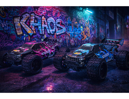 FTX - KHAOS 1/10 RC BRUSHLESS 4WD TRUGGY RTR (WITH 3S LIPO AND CHARGER) - BLUE - FTX5564B