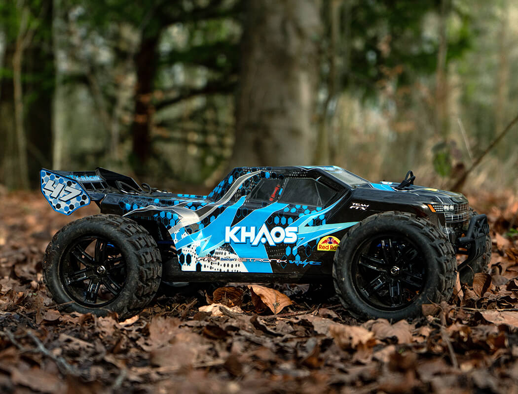 FTX - KHAOS 1/10 RC BRUSHLESS 4WD TRUGGY RTR (WITH 3S LIPO AND CHARGER) - BLUE - FTX5564B
