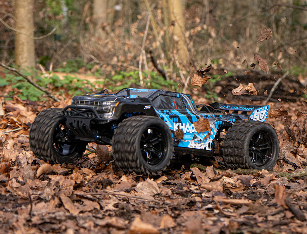 FTX - KHAOS 1/10 RC BRUSHLESS 4WD TRUGGY RTR (WITH 3S LIPO AND CHARGER) - BLUE - FTX5564B