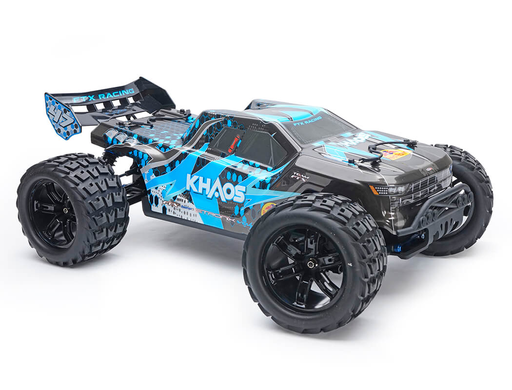 FTX - KHAOS 1/10 RC BRUSHLESS 4WD TRUGGY RTR (WITH 3S LIPO AND CHARGER) - BLUE - FTX5564B