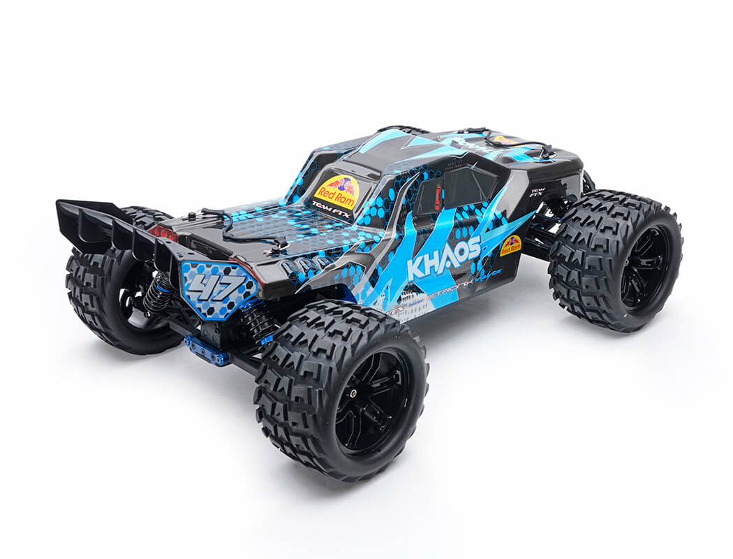 FTX - KHAOS 1/10 RC BRUSHLESS 4WD TRUGGY RTR (WITH 3S LIPO AND CHARGER) - BLUE - FTX5564B