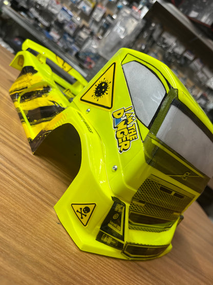 Toxic Livery - PAINTED - Volvo FH16 EURO Truck 1/14 Body Shell - (FITS TAMIYA TT01E) MT019003-DANGER