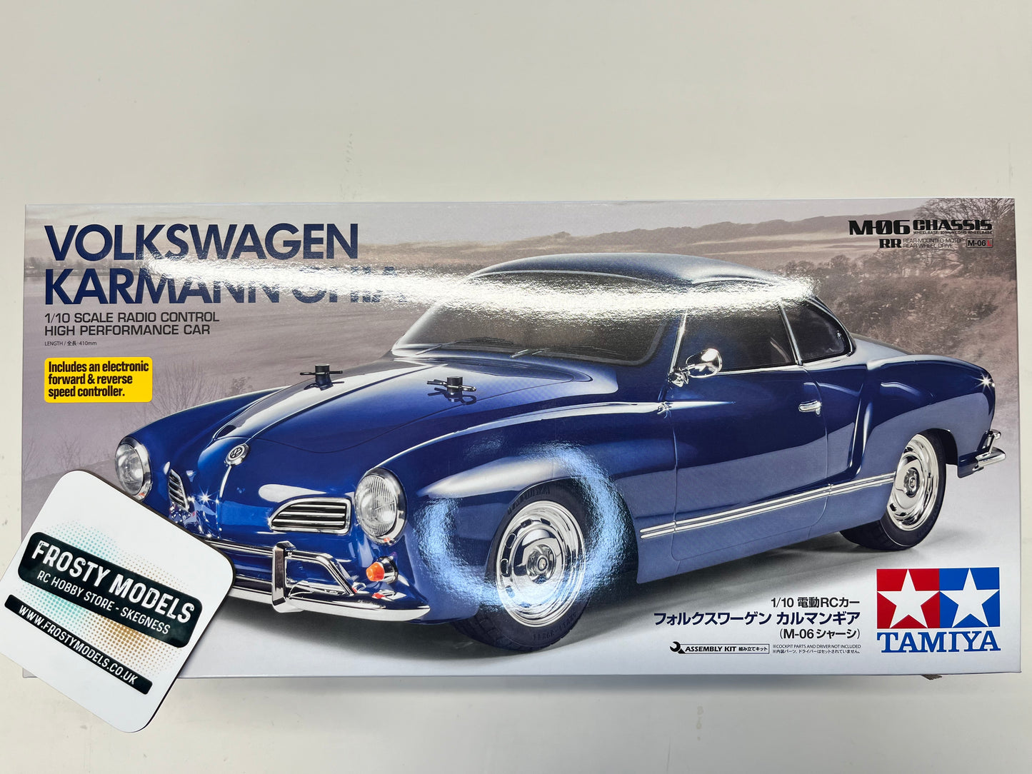 TAMIYA 58677 - (Back-Order / Supplier Order ONLY) RC VOLKSWAGEN VW KARMANN GHIA (M-06L) CHASSIS KIT (MOTOR & ESC INC)