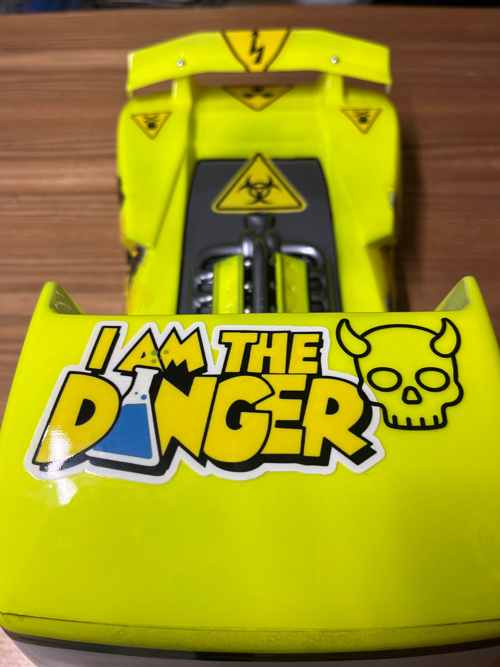 RC Car, Truck Stickers 1/10 Decals - 'I am the Danger' WARNINGS - Super High Quality A5 Sheet
