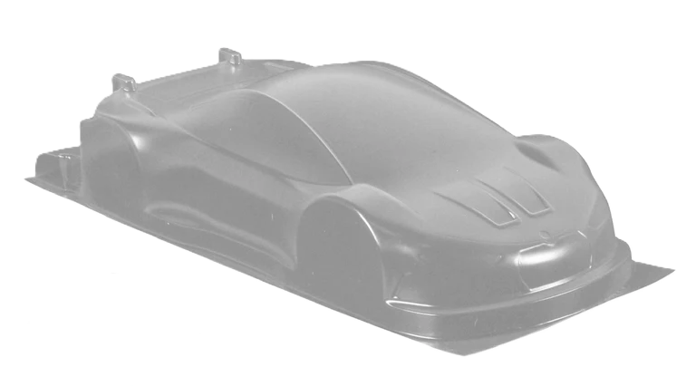1/10 190mm Wide RC Touring Car Body Shell - Clear Lexan - 0.5mm thick Practice - Same as Zoo Pantera Body Shell (258mm Wheelbase / 190mm Wide) - everything in photo included) Not M-Chassis - Fits TT01 / TT02