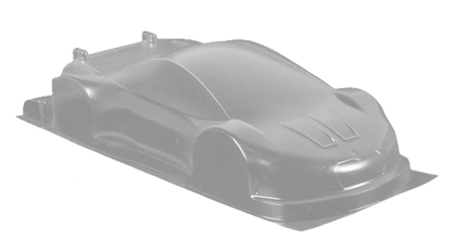 1/10 190mm Wide RC Touring Car Body Shell - Clear Lexan - 0.5mm thick Practice - Same as Zoo Pantera Body Shell (258mm Wheelbase / 190mm Wide) - everything in photo included) Not M-Chassis - Fits TT01 / TT02