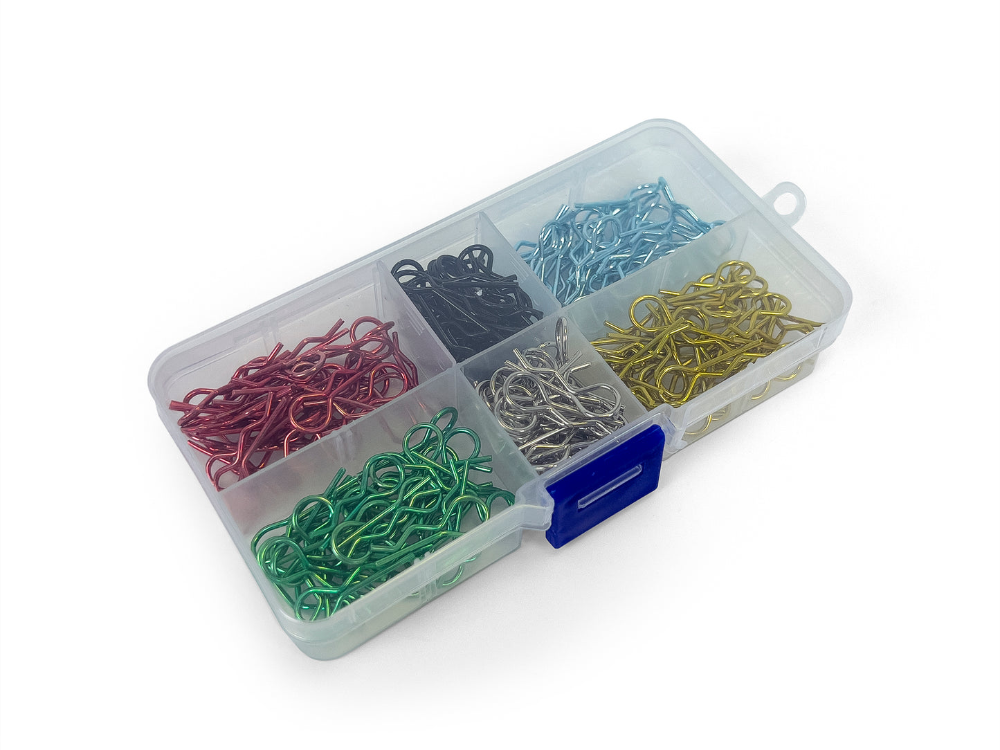 RC OVERHAUL - 180pcs RC Body Clips 1/10th (30pcs x 6 mixed colours) G-RCO-UN006COL