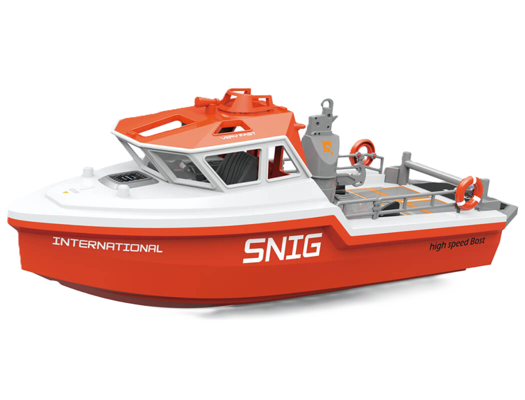 HENG LONG - SNIG RESCUE RTR BOAT BRUSHLESS & LIPO 320MM LENGTH WHITE - HL3702-W