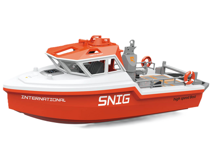 HENG LONG - SNIG RESCUE RTR BOAT BRUSHLESS & LIPO 320MM LENGTH WHITE - HL3702-W