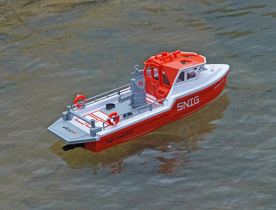 HENG LONG - SNIG RESCUE RTR BOAT BRUSHLESS & LIPO 320MM LENGTH WHITE - HL3702-W