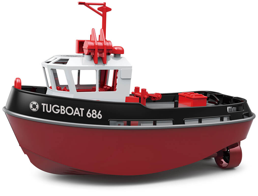 HENG LONG - 1/72 RTR RC TUGBOAT 686 2.4GHZ 230MM LENGTH BLACK