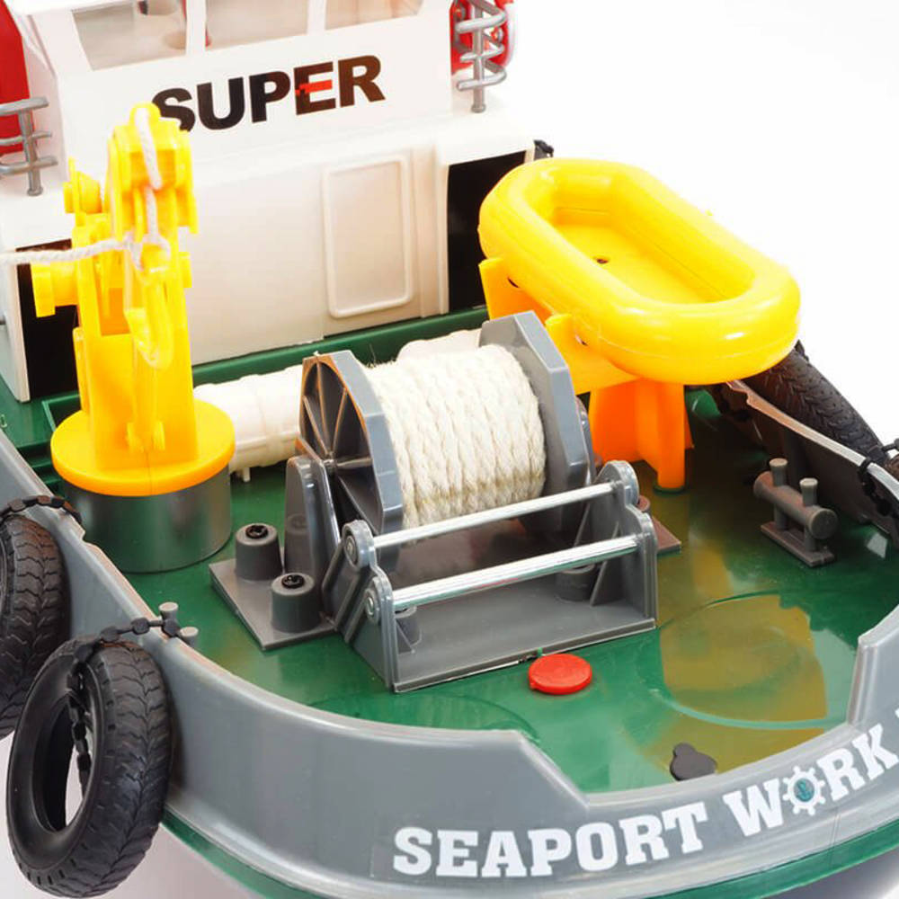 Henglong - Harbour Tug Radio Controlled Li-on & 2.4ghz RTR (600mm) - HLG3810 (with working water cannon)
