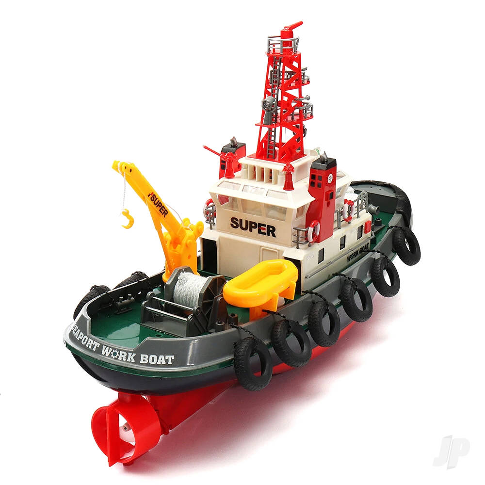 Henglong - Harbour Tug Radio Controlled Li-on & 2.4ghz RTR (600mm) - HLG3810 (with working water cannon)