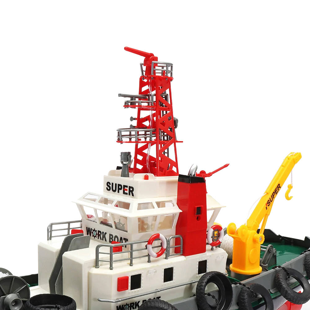 Henglong - Harbour Tug Radio Controlled Li-on & 2.4ghz RTR (600mm) - HLG3810 (with working water cannon)