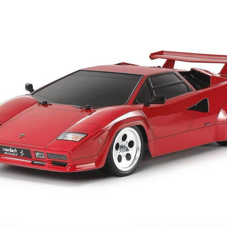 (PRE-ORDER Due Late Nov 2026) Tamiya - 1/10 RC Car Kit Lamborghini Countach 5000S (TT-02) 47527 R/C