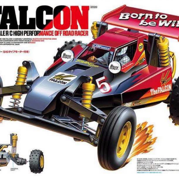 (PRE-ORDER Due Late Nov 2026) Tamiya - 1/10 RC Buggy Kit The Falcon (2026) - 47532 (Last Released Christmas 1986)