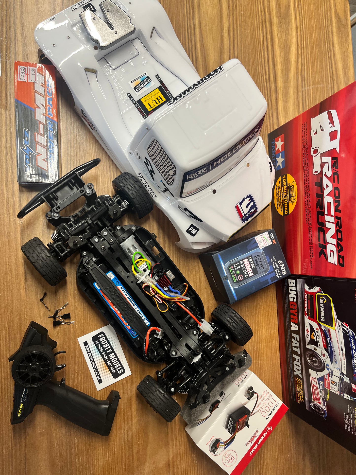 Built TAMIYA 58661 - BUGGYRA FAT FOX RTR - RC EURO TRUCK 1/14 TT01E (Battery, Charger, Bearings & Radio Included)